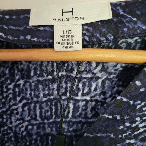 H by Halston Blue Animal  Print Dress - Picture 10 of 10